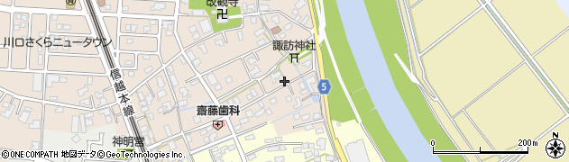 新潟県新潟市秋葉区川口178周辺の地図