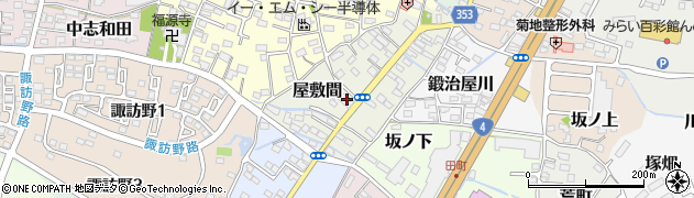 福島県伊達市田町6周辺の地図