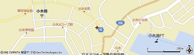 有限会社春川商会　小木本店周辺の地図