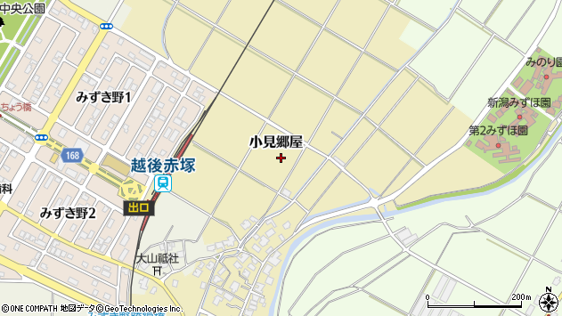 〒950-2137 新潟県新潟市西区小見郷屋の地図