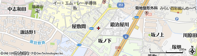 福島県伊達市田町周辺の地図