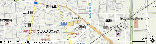 福島県伊達市保原町東野崎36周辺の地図