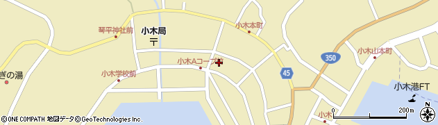 新潟県佐渡市小木町389周辺の地図