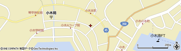新潟県佐渡市小木町335周辺の地図