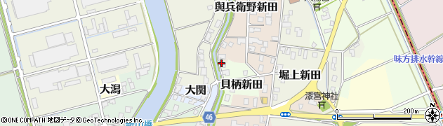 新潟県新潟市西蒲区貝柄新田847周辺の地図