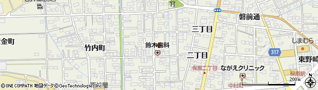 福島県伊達市保原町（実町）周辺の地図