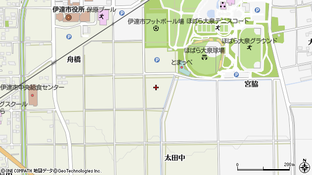 〒960-0664 福島県伊達市保原町太田中の地図