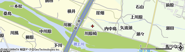 福島県福島市飯坂町東湯野（川原崎）周辺の地図