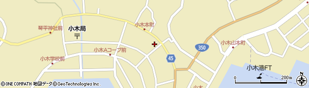 新潟県佐渡市小木町268周辺の地図
