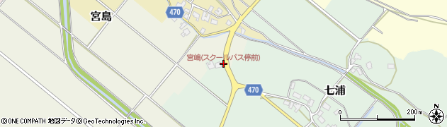 宮嶋(スクールバス停前)周辺の地図