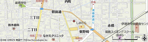 福島県伊達市保原町東野崎8周辺の地図
