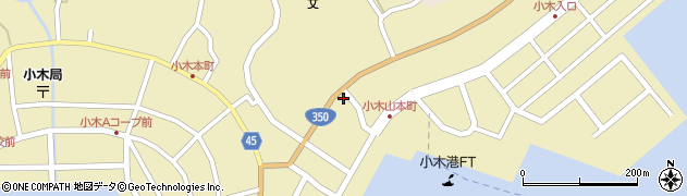 新潟県佐渡市小木町47周辺の地図