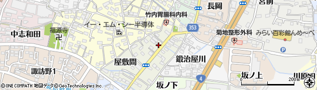 福島県伊達市田町21周辺の地図