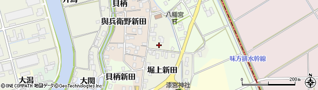 新潟県新潟市西蒲区堀上新田周辺の地図