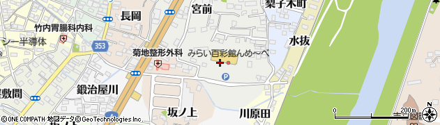 福島県伊達市雪車町周辺の地図