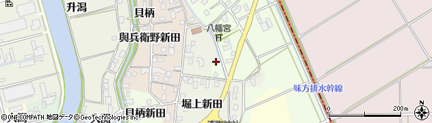 新潟県新潟市西蒲区貝柄新田757周辺の地図