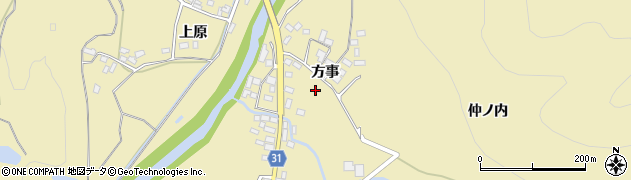 福島県伊達市霊山町泉原方事周辺の地図