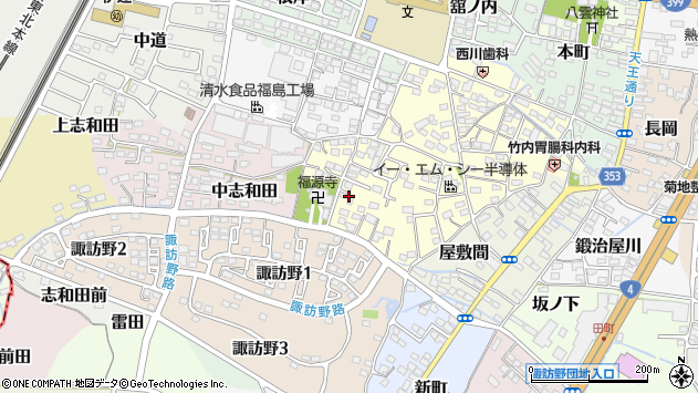 〒960-0451 福島県伊達市下志和田の地図