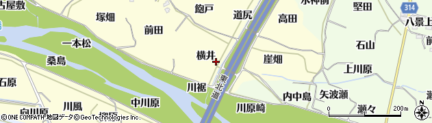 福島県福島市飯坂町湯野（横井）周辺の地図