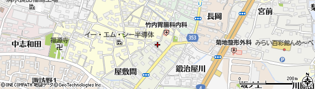 福島県伊達市田町23周辺の地図