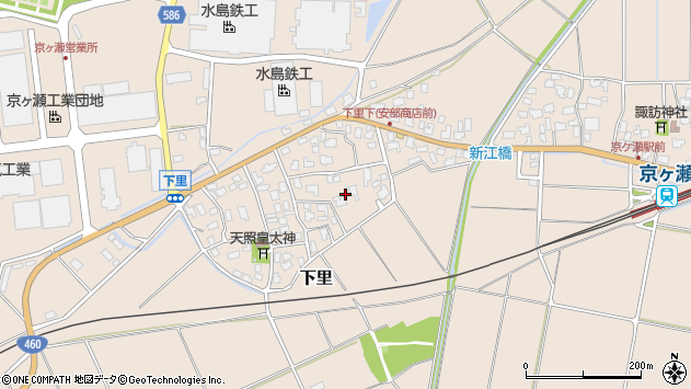 〒959-2135 新潟県阿賀野市下里の地図