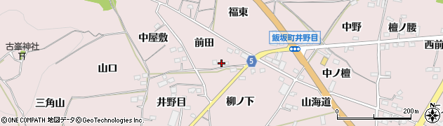 福島県福島市飯坂町平野前田4周辺の地図