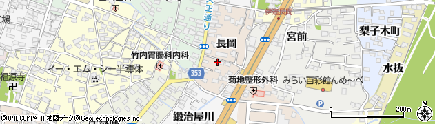福島県伊達市長岡24周辺の地図