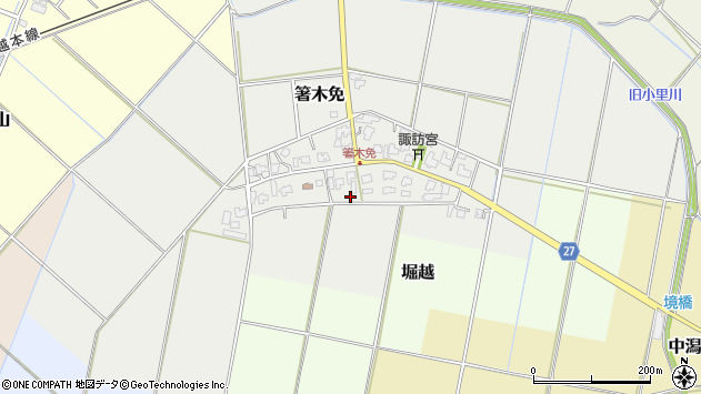 〒959-2142 新潟県阿賀野市箸木免の地図