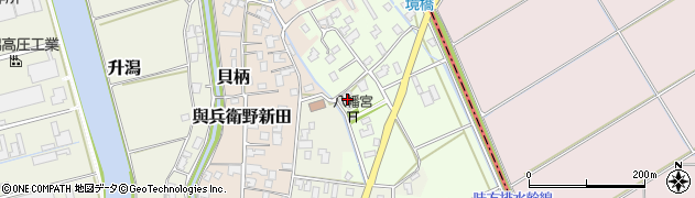 新潟県新潟市西蒲区貝柄新田318周辺の地図
