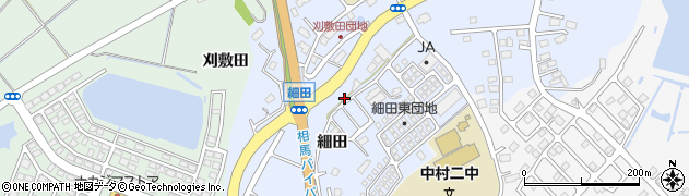 福島県相馬市尾浜（細田）周辺の地図