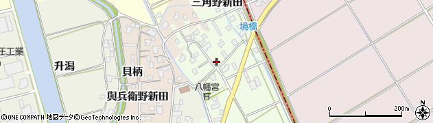 新潟県新潟市西蒲区貝柄新田332周辺の地図