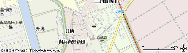 新潟県新潟市西蒲区貝柄新田324周辺の地図
