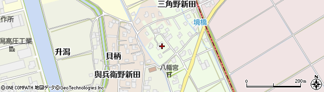新潟県新潟市西蒲区貝柄新田327周辺の地図