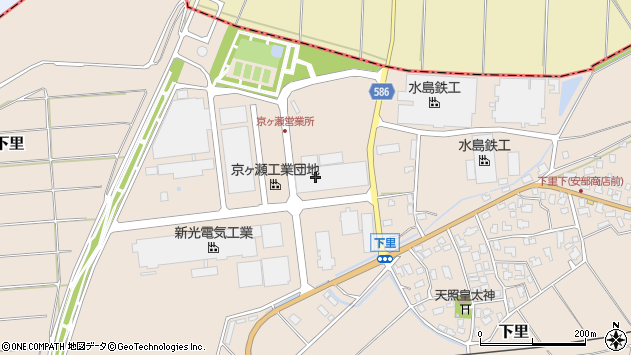 〒959-2136 新潟県阿賀野市京ケ瀬工業団地の地図