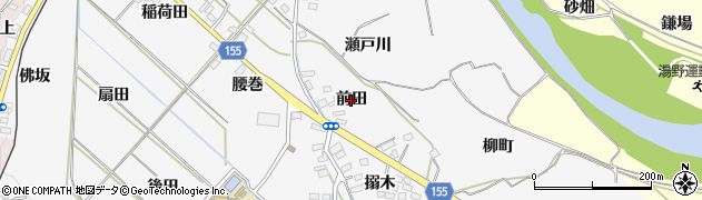 福島県福島市飯坂町（前田）周辺の地図
