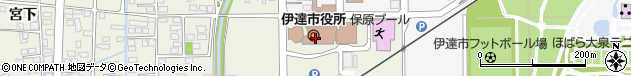 福島県伊達市周辺の地図