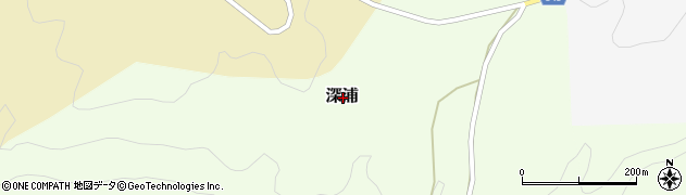 新潟県佐渡市深浦周辺の地図