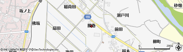 福島県福島市飯坂町（腰巻）周辺の地図