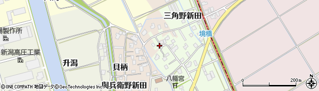 新潟県新潟市西蒲区貝柄新田343周辺の地図