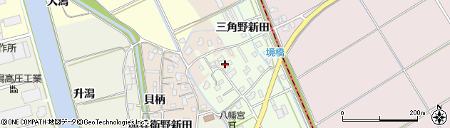 新潟県新潟市西蒲区貝柄新田337周辺の地図