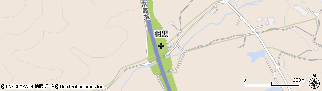 福島県相馬市初野（羽黒）周辺の地図