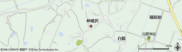 福島県相馬市石上（仲蛯沢）周辺の地図