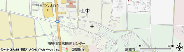 新潟県阿賀野市上中周辺の地図
