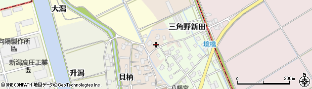 新潟県新潟市西蒲区貝柄新田355周辺の地図