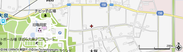 福島県伊達市保原町大泉（大塚）周辺の地図