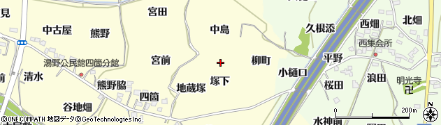 福島県福島市飯坂町湯野塚下周辺の地図