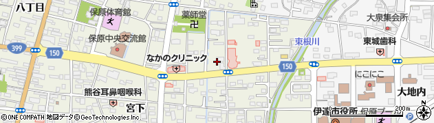 福島県伊達市保原町城ノ内周辺の地図