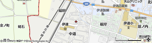 福島県伊達市扇田5周辺の地図