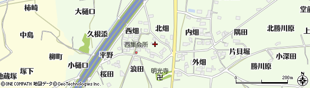 福島県福島市飯坂町東湯野（畑中）周辺の地図