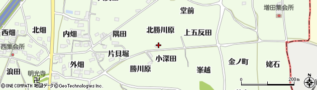 福島県福島市飯坂町東湯野北勝川原1周辺の地図